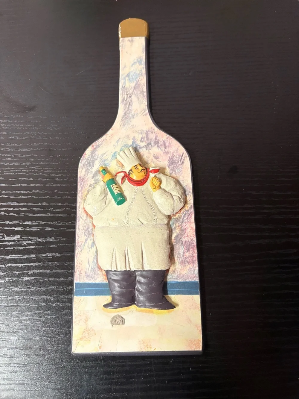 3D Chef Kitchen Wall Plaques Set of 4 Whimsical Bistro Decor